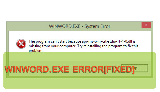 How To Fix Winwordexe Application Errors 5911