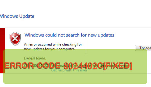 How To Fix Windows Update Error 8024402C