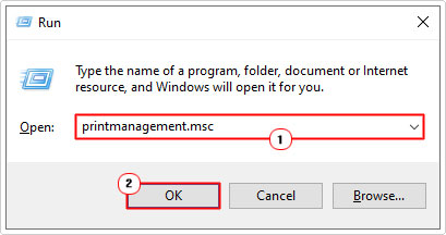 open print management using run box